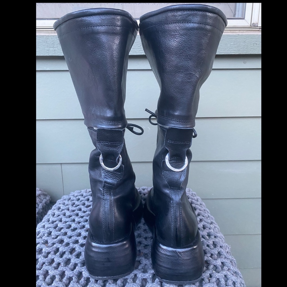 NEW AS98 37 6.5-7 NEW THIS SEASON FROM GERMANY NERO MID CALF CONVERTIBLE BOOT - Picture 7 of 11